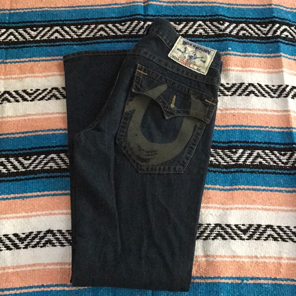Men's True Religion dark wash jeans - Picture 5 of 7